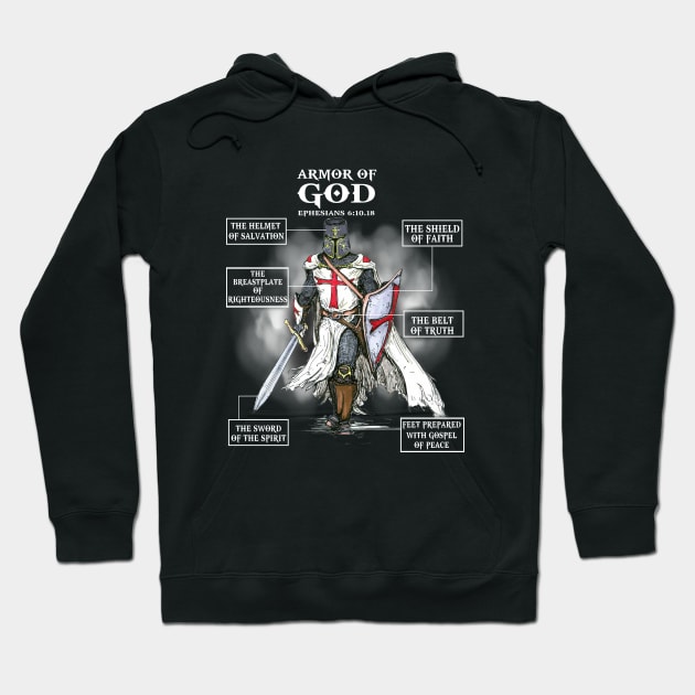 The Armor Of God T Shirt | Ephesians 6:10.18 Hoodie by Nifty T Shirts